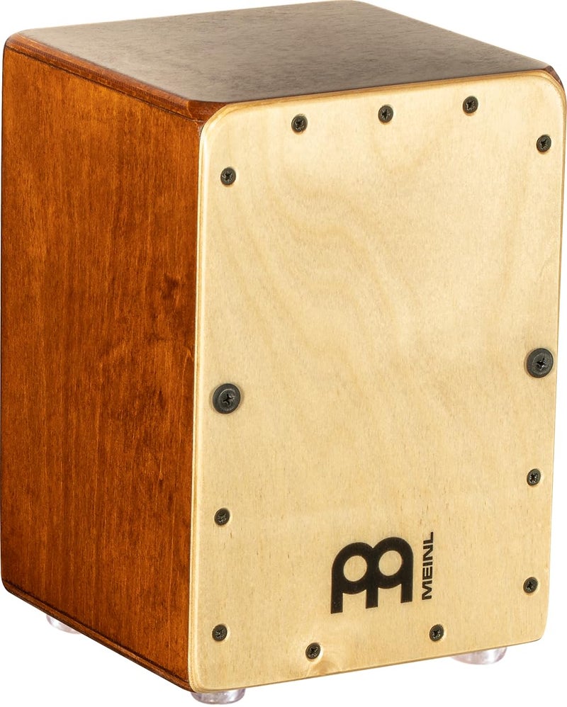 Meinl Percussion طبلة كاجون ميني من مينل مع سنير داخلي - مصنوعة في أوروبا - لوحة أمامية من خشب البتولا البلطيقي / جسم من خشب اللوز، حجم مصغر، ضمان لمدة 2 سنة (MC1AB-B) - Image 1